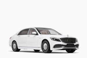 Mercedes - Maybach S-Class 2019 Diamond White 1:18 by Almost Real