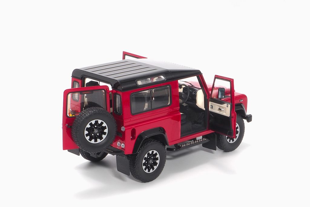 Land Rover Defender 90 Works V8 70Th Edition - 2017 Red 1:18 by Almost Real