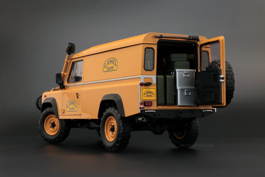 Land Rover Defender 110 "Camel Trophy" Support Unit Borneo 1:18 by Almost Real