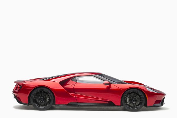Ford GT 2017 Liquid Red Silver Stripes 1:18 by AutoArt