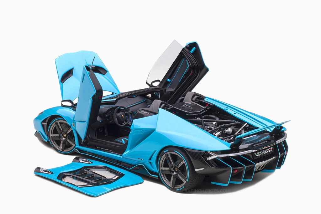 Lamborghini Centenario Roadster 2016 blu cepheus/pearl blue 1/18