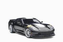 Chevrolet Corvette Grand Sport, Black/White Stripes 1:18 by AutoArt