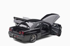 Nissan Skyline GT-R (R34) V-Spec II, Black Pearl 1:18 by AutoArt