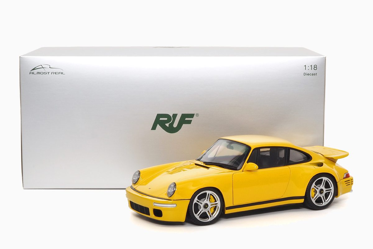 RUF CTR 2017 Blossom Yellow 1:18 by Almost Real
