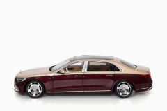 Mercedes - Maybach S-Class 2021 Kalahari Gold/Rubellite Red 1:18 by Almost Real