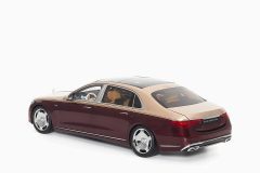 Mercedes - Maybach S-Class 2021 Kalahari Gold/Rubellite Red 1:18 by Almost Real