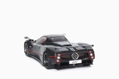 Pagani Zonda F Gloss Carbon Black with Red Stripe 1:18 by Almost Real