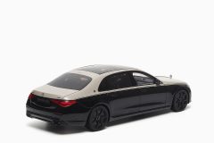 Mercedes - Maybach S-Class 2023 Mojave Silver/Onyx Black 1:18 by Almost Real