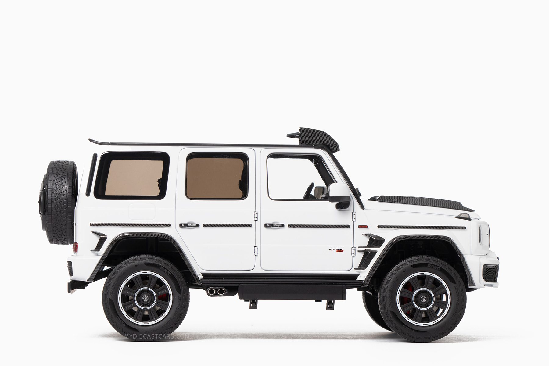 Brabus G-Class G 63 4x4² 2023 White 1:18 by Almost Real