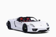 Porsche 918 Spyder Weissach Package White/Red 1:18 by Autoart